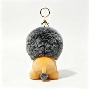 Customized Plush <b>Lion</b> Keychain With Gray Mane Soft Stuffed Animal <b>Toy</b> For Kids Unisex 11CM-30CM - Product Image 5