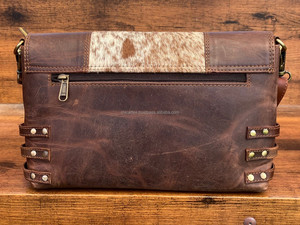 Bolso cruzado de cuero de vaca genuino de lujo para mujer de diseñador de moda al por mayor bolsos de gran capacidad de alta calidad - Product Image 5