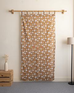 Juego de Cortinas Premium Transpirables con Diseño Boho Estampado Floral a Mano, 100% Algodón Artesanal Indio - Product Image 4