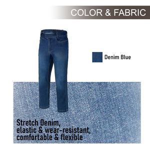 กางเกงยีนส์ทรงตรงผู้ชายเอวกลางทรงปกติแบบ Tactical Denim ระบายอากาศได้ดี น้ำหนักปานกลาง ยืดหยุ่น เป็นมิตรกับสิ่งแวดล้อม สไตล์ High Street Hip Hop - Product Image 4