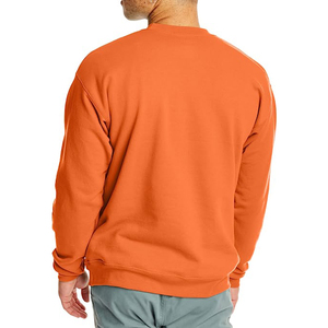 Customized Men's Organic Cotton Sweatshirt Solid Spring Hemp Crew Neck Jumper Pullover Sweatshirts for Autumn Season - Product Image 1