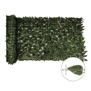 Recinzione Artificiale Tipo Foglia di Pesco 1M X 4M per Esterni, Pianta Artificiale Resistente per Decorazione Giardino - Product Image 3