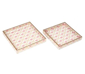 Bandeja de Servir Moderna de MDF con Asas, Bandeja Decorativa de Estilo Madera para Mesa de Centro, Otomana y Cocina - Product Image 6