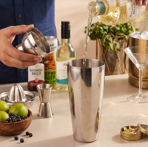 Coctelera Boston de Acero Inoxidable Premium, Estilo Tin-on-Tin |   Coctelera Profesional para Bartenders y Bares en Casa - Product Image 4