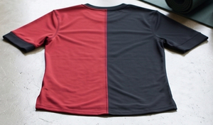 T-shirt de yoga en coton en gros, col rond, personnalisé, pour la gym, haut de sport, t-shirt de fitness pour homme, manches courtes, compression musculaire - Product Image 2