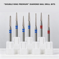 Yaqin Outil de précision de haute qualité 3/32" 1,2 mm, embout de perceuse à ongles en diamant naturel pour les spécialistes en manucure russe