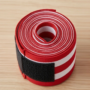 Weightlifting Push Up Knee Wraps Workout Fitness Dead Lift Knee Support <b>Hook</b> & Loops Powerlifting Knee Wrap - Product Image 6