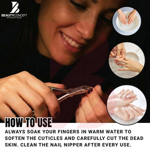 Cortacutículas Profesional de Acero Inoxidable con Resorte Espiral Resistente, Herramienta de Manicura para Eliminar Piel Muerta para Salón - Product Image 3