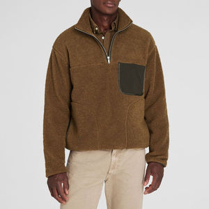 Nouvelles Vestes Polaires Unisexe Personnalisées 2026 – Blousons Streetwear Épais à Manches Longues en Fausse Fourrure Sherpa pour Hommes - Product Image 1