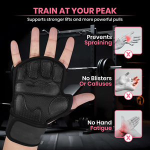 Best Design Weightlifting Fitness <b>Gloves</b> Breathable Gym Sports Outdoor Strength <b>Training</b> Weightlifting Wrist Warp Support <b>Gloves</b> - Product Image 5