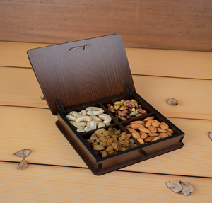 Unique Handmade Modern Sustainable Wooden Dry Fruit Box Perfect for Home <b>Table</b> Decor Wedding Party Gifted Use - Product Image 6