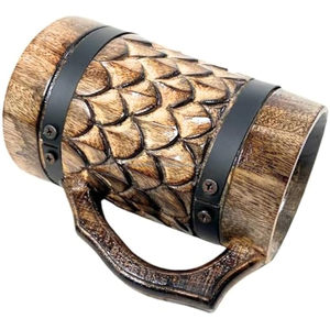 Tasse en bois faite à la main classique pour bureau à domicile hôtel tasse à bière en bois tasse à thé avec le meilleur grossiste de qualité de l'Inde - Product Image 2