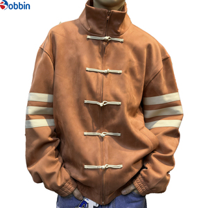 Nuevo Producto en Oferta, Chaqueta de Cuello Alto con Botones Planos para Hombre, Chaqueta Holgada con Bolsillos, Chaqueta de Invierno Moderna para Hombre - Product Image 5