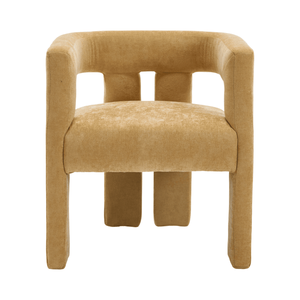 Fauteuil d'appoint/salle à manger contemporain en tissu rembourré, lot de 2, pour cuisine ou salon - Product Image 1