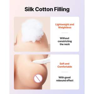 Plastron en silicone taille D pour travestis, seins artificiels réalistes en coton de soie, formes de seins pour cosplay transgenre, drag queen - Product Image 4