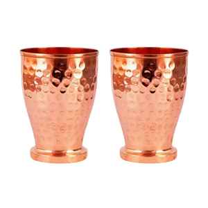 Vaso de Cobre Martillado Artesanal, Utensilio Tradicional Ayurvédico para Bebidas, Vaso de Cobre Puro para Agua, Beneficios para la Salud, Hogar, Cocina, Bar - Product Image 5