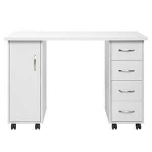 FCH White Manicure Nail Table with Drawer Premium Nail Tables - Product Image 6