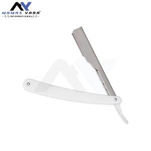 มีดโกนแบบคลาสสิกที่เชื่อถือได้ ใบมีดตรงแบบเลื่อนออกได้ ใช้แล้วทิ้ง ผลิตจากโลหะ ตัวเลือกที่แม่นยำสำหรับช่างตัดผม เหมาะสำหรับโกนขนตามร่างกาย - Product Image 3