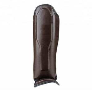 Protège-tibias en cuir de vachette PU personnalisés pour le kick-boxing avec impression de logo sur mesure – Protection fonctionnelle - Product Image 2