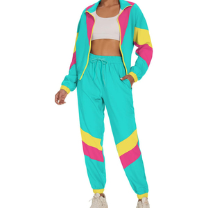 Conjunto Deportivo de Mujer con Bloques de Color, Pantalones Deportivos de Secado Rápido y Ligeros hasta el Tobillo con Bolsillos Laterales - Product Image 4