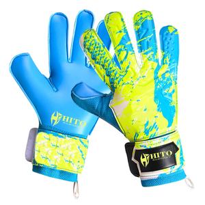 Fabrication de gants de gardien de but personnalisés, paume avant en latex allemand de 4 mm, dos en silicone imprimé, enroulement du pouce négatif - Product Image 4