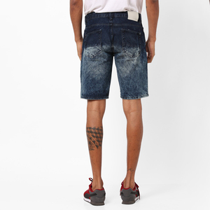 Shorts en jean baggy décontractés brodés pour hommes et femmes, style hip-hop d'été, éco-responsables, service OEM - Product Image 2
