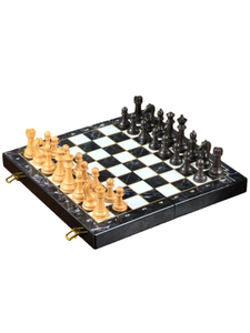 Jeu d'échecs international écologique haut de gamme avec plateau en bois pour enfants et adultes - Jeu de société de stratégie en résine - Product Image 4