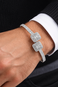 Luxury Iced Out Cuban Link <b>Bracelet</b> 14K Gold VS1 VS2 Diamonds H I Color Heavy Hip Hop <b>Bracelet</b> Miami Cuban Designer Jewelry - Product Image 5