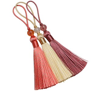 Ornement coréen traditionnel Norigae en perles acryliques avec pompon, cadeau de remise de diplôme, fait main, réutilisable, pochette porte-bonheur, artisanat DIY Hanbok - Product Image 1