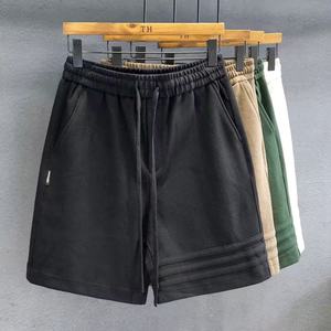 Pantalones Cortos Deportivos de Algodón con Cordón para Hombre, Cintura Elástica, Casuales, para Entrenamiento Atlético, Verano - Product Image 3