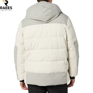 High Neck Stand Collar <b>Puffer</b> <b>Jacket</b> Minimalist Urban Design Padded Bubble <b>Crop</b> <b>Puffer</b> <b>Jacket</b> Elastic Cuffs Streetwear - Product Image 5