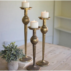 Porte-bougie conique en métal avec base conique pour la décoration de la maison - Product Image 4