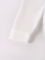 Unisex Cardigan Shirt High School Uniform College Style Collar Long-Sleeved Open Button 100% Cotton Anti-pilling High