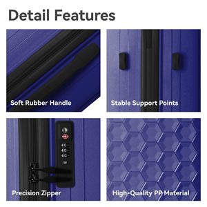 Set di Valigie da Viaggio Leggere a 3 Pezzi con Ruote e Serratura TSA, Angoli Rinforzati, Bagaglio a Mano per Viaggi d'Affari - Product Image 3