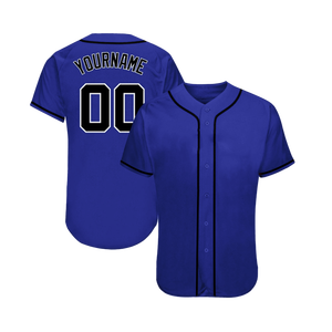 Camiseta de Béisbol Personalizada Unisex Azul Rey con Nombre y Número Impresos Digitalmente, Poliéster Transpirable, Talla Adulto, Servicio OEM - Product Image 1