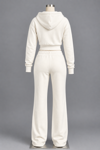 <b>Women</b> Casual Elegant Crystal Velour Winter Outfit Breathable Heavy <b>Velvet</b> Print Hoodie Matching <b>Joggers</b> Premium Fashion - Product Image 2