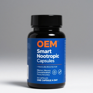 Capsules Nootropiques Intelligentes OEM : Formule Personnalisée pour l'Amélioration Cérébrale, Idéales pour les Compléments en Marque Blanche, Vente en Gros, Délai de Livraison Rapide - Product Image 1
