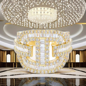 Bague de fiançailles et de mariage pour homme en moissanite taille baguette, or jaune 10K, sertissage pavé, personnalisable, bague de luxe pour cadeau d'anniversaire - Product Image 5