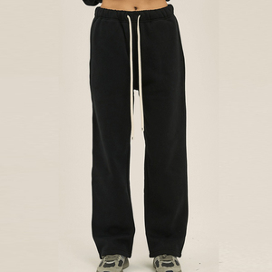 Baggy Sweatpants Casual Straight Oversize Streetwear Pants Men's Fleece-lined Anti-wrinkle Pants & <b>Trousers</b> with Draw Strings - Product Image 1