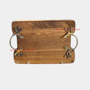Factory Supplies <b>Round</b> Burn Fancy Serving <b>Tray</b> for Hotels and Restaurant Customers Used for Lunch Breakfast and Dinner - Product Image 5