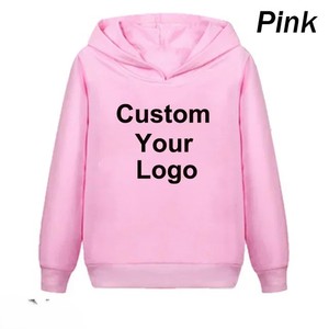 Custom Logo Embroidered Zip-Up Hooded <b>Sweatshirt</b> <b>Pink</b> Solid Color Polyester/Cotton French Terry Unisex Casual Winter Wear Boxy - Product Image 1