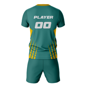 personalized Soccer Kit Set 100% Polyester <b>Mesh</b> <b>Short</b> Sleeve Sublimated Print Breathable Moisture Wicking Front Unisex Jersey - Product Image 2