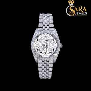 Los más vendidos de lujo para hombre de moda Lab Grown Diamond Watches VVS Clarity Iced Out banda de acero inoxidable disponible para precio de exportación - Product Image 1