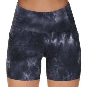 ชุดโยคะขาสั้นพร้อมผ้าสไปเด็กซ์ยืดหยุ่นสำหรับผู้หญิง - Product Image 4