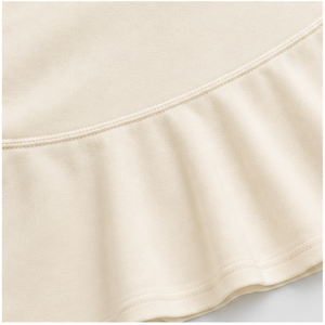 <b>Womens</b> Ivory <b>V</b> <b>Neck</b> Short Sleeve Fitted Peplum <b>T</b> <b>Shirt</b> WTS-0081 - Product Image 6
