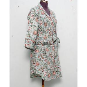 Nuevo Vestido Kimono Informal Estilo Y2K Moderno, Vestido Midi de Fiesta, Túnica India de Algodón Tejido Ecológico, Estilo Occidental con Cuello en V Profundo y Botones - Product Image 5