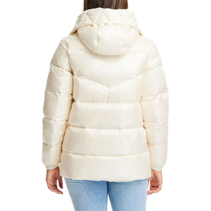 <b>Women</b> Crop Quilted Puffer <b>Jackets</b> Long Sleeve Stand Collar Metallic Cropped Down Puffer <b>Jackets</b> - Product Image 3