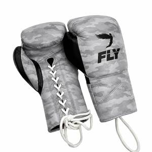 Durable Lace Up Sparring Boxing Gloves with Protective <b>Padding</b> and Comfortable Hand Fit - Product Image 4