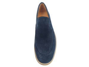 Mocasines de Hombre Color Azul Marino, Punta Redonda, Transpirables, con Entresuela de EVA y Suela de Goma, para Oficina y Trabajo, Color Oliva - Product Image 2