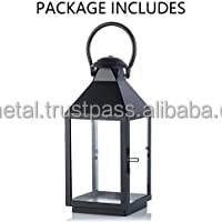 Linterna decorativa de diseño minimalista, linterna colgante rústica grande, linterna de vela de Metal, completamente personalizable - Product Image 5